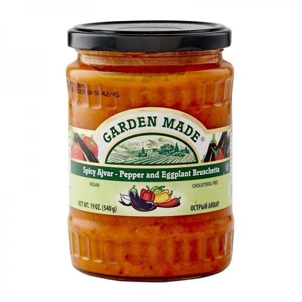 Spicy Ajvar - Pepper and Eggplant by Garden Made, 19oz/ 540g 