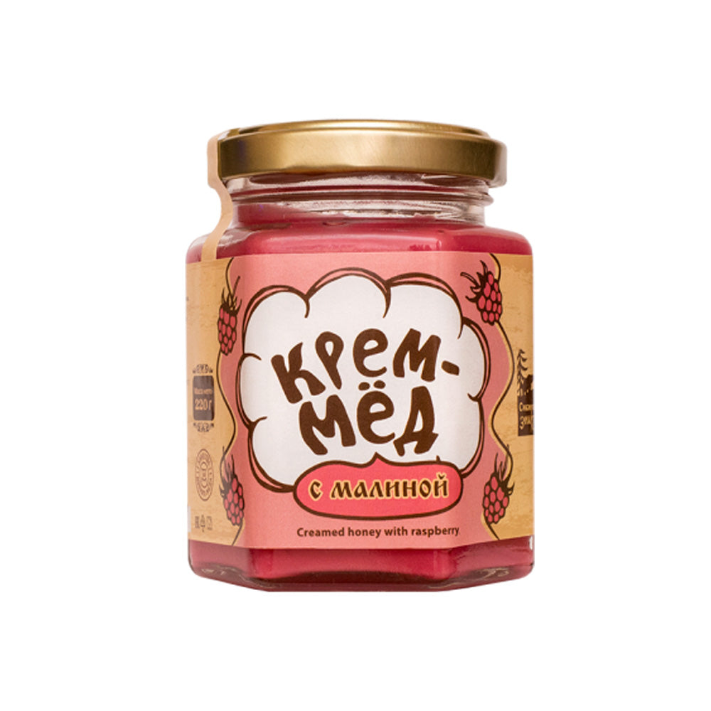 Cream Honey With Raspberries, 220g