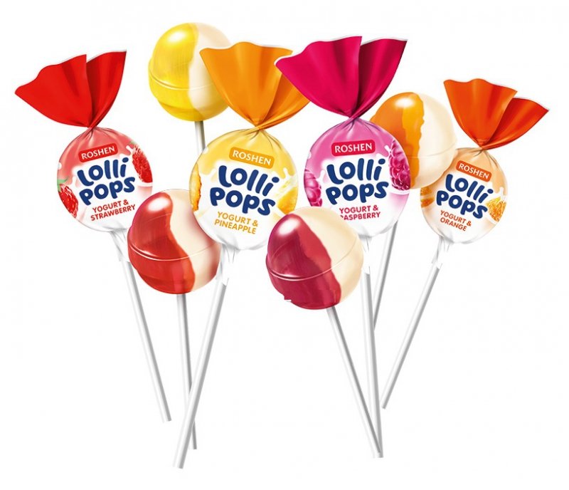 Hard Candy LolliPops Caramel with "Yogurt Mix" Flavors, 0.5 lb/ 226 g