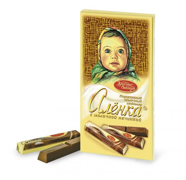 Alenka Chocolate Sticks with Milky Filling, 3.52 oz / 100 g