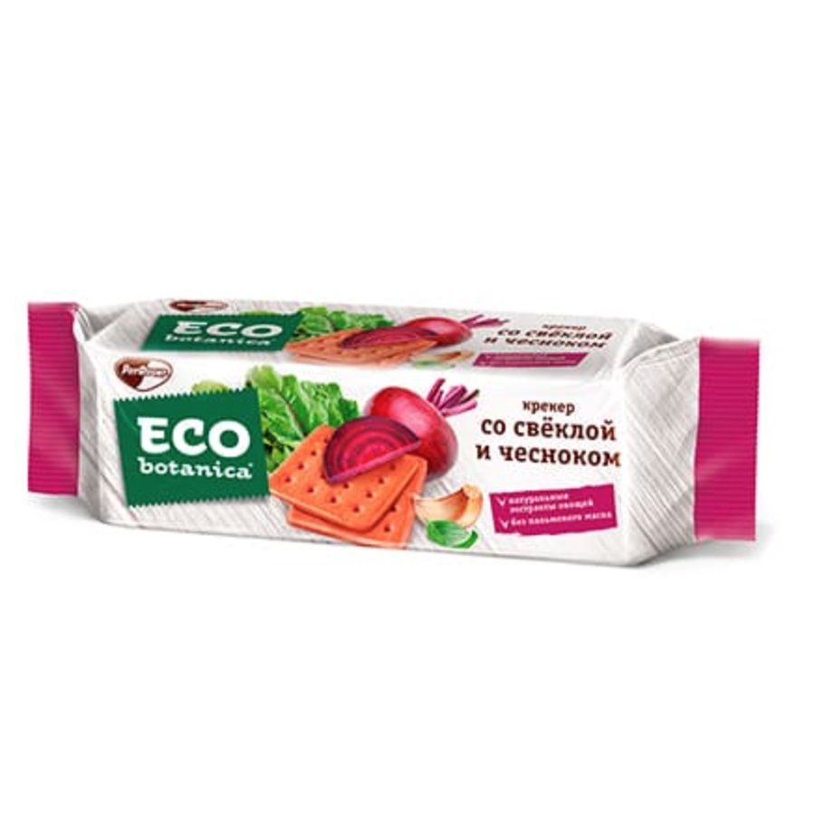 Cracker w/ Beetroot and Garlic, ECO BOTANICA, 0.44 lb/ 200g