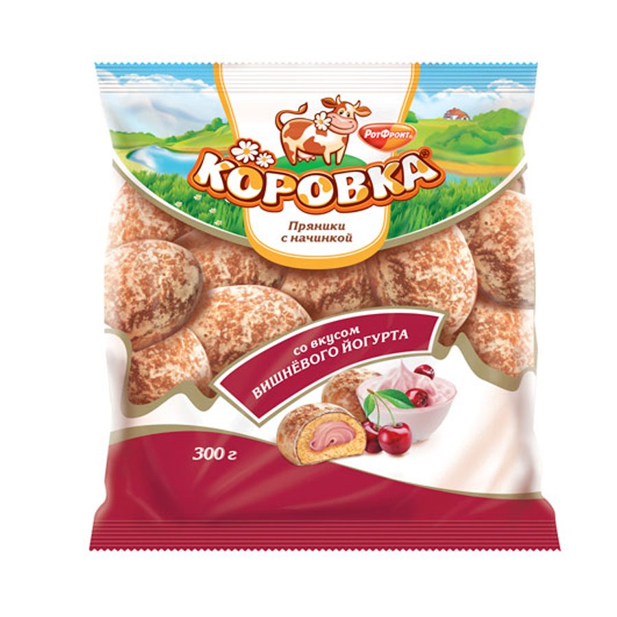 Gingerbread Korovka Cherry Yogurt Filling , 0.66 lb/ 300 g 