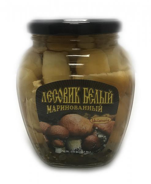 Marinated Wine Caps Mushrooms Lesovik (Uniservis), 15.5 oz / 440 g