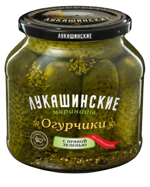 Spicy Pickled Cucumbers Astrakhan Style, 670 gr/ 1.48 lb