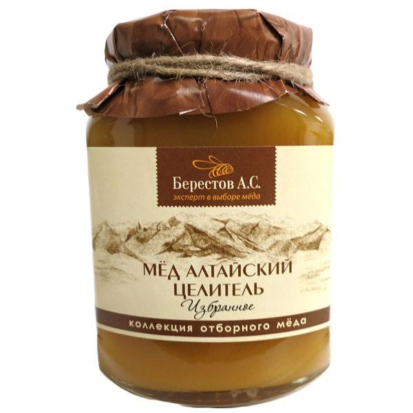 Natural Altai Honey "Healer" (Celitel), 1.1 lb / 500 g (Berestov)