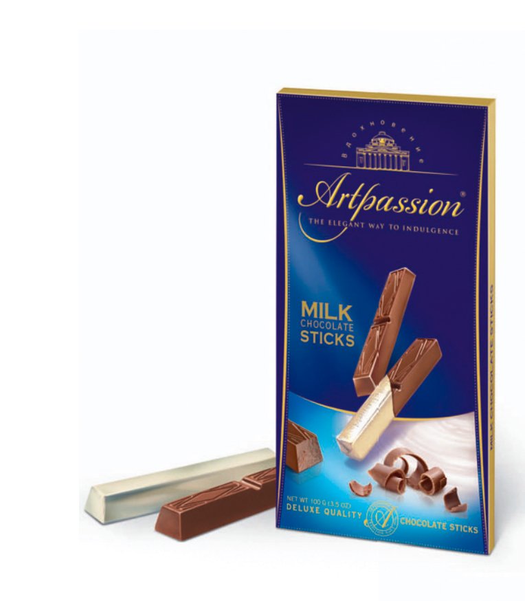 Artpassion Milk Chocolate Sticks, 3.5oz/100g