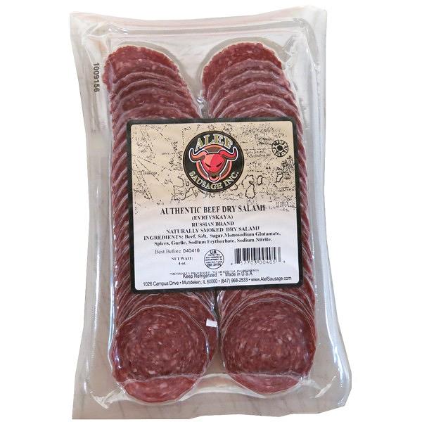 Authentic Beef Dry Salami "Evreiskaya", 4 oz / 115 gr