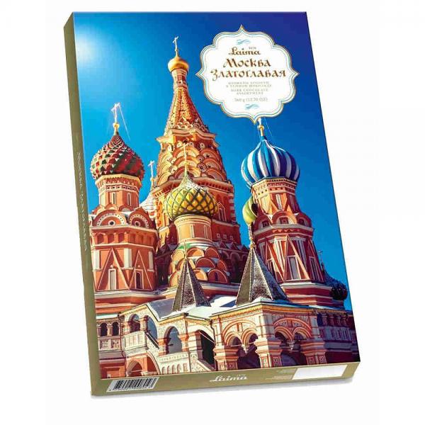 Laima Chocolate Candy Box "Gold Domed Moscow", 12.7 oz / 360 g