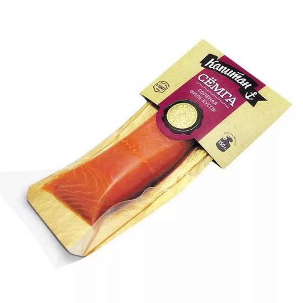 Semga/Salmon  lightly salted fillet-piece with skin 200 g