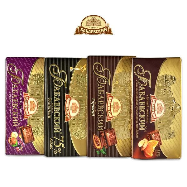 Chocolate Bars Set "Babaevski", 4 pcs