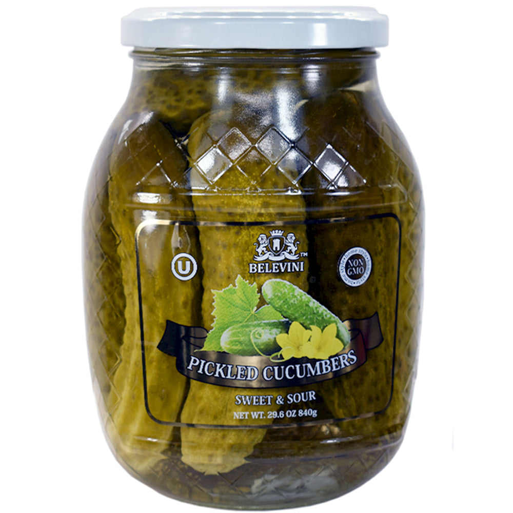 Pickled Cucumbers Sweet & Sour, Belevini | 29.6oz