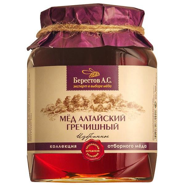Natural Altai Honey "Buckwheat" 1.1 lb / 500 g (Berestov)