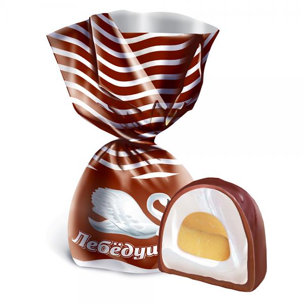 Candy "Swan" with Soft Toffee Filling, 0.5 lb / 0.22 kg