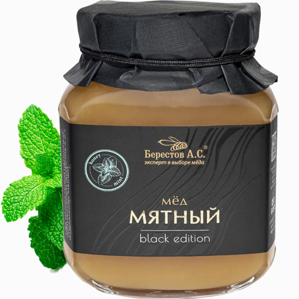 Natural Mint Honey "Black Edition" | Berestov A.S., 17.64oz