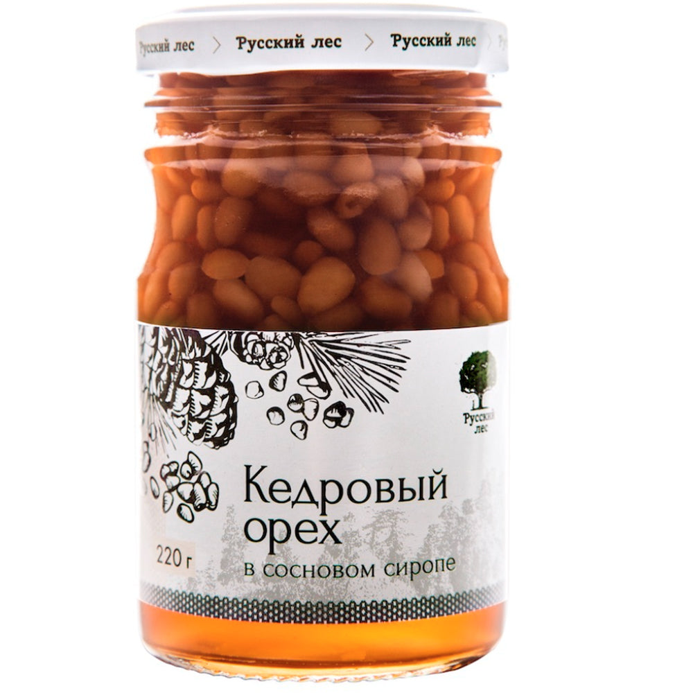 Healthy Dessert "Pine Nuts in Pine Syrup" | Russian Forest, 7.76oz