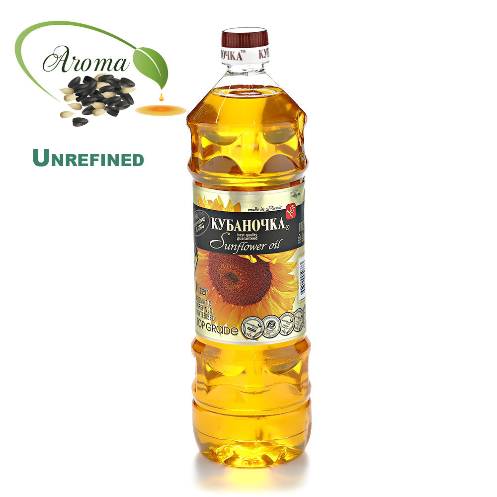Premium Unrefined Aromatic Sunflower Oil 33.81 oz/ 1l