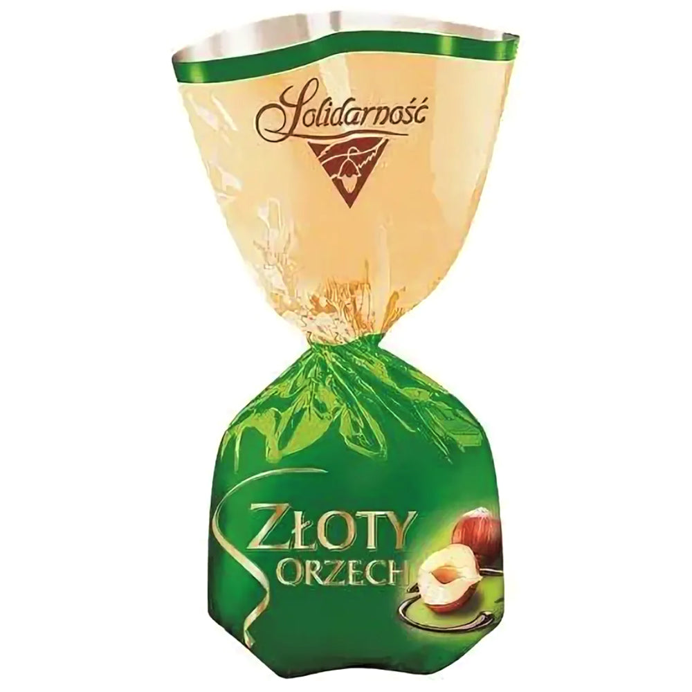 Chocolate Candies with Nuts, Zloty Orzech, Solidarnosc | 0.5lb