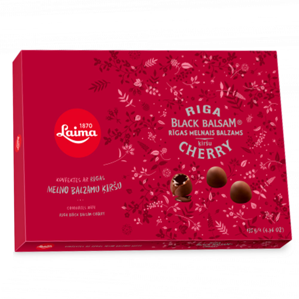 Chocolates with Black Riga Balsam & Cherry, Laima | 4.76oz