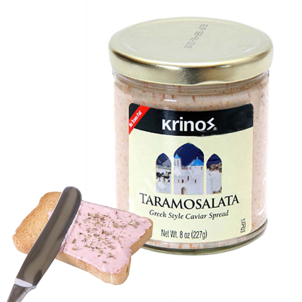 Greek Style Caviar, Taramosalata, Krinos  8oz/ 227g