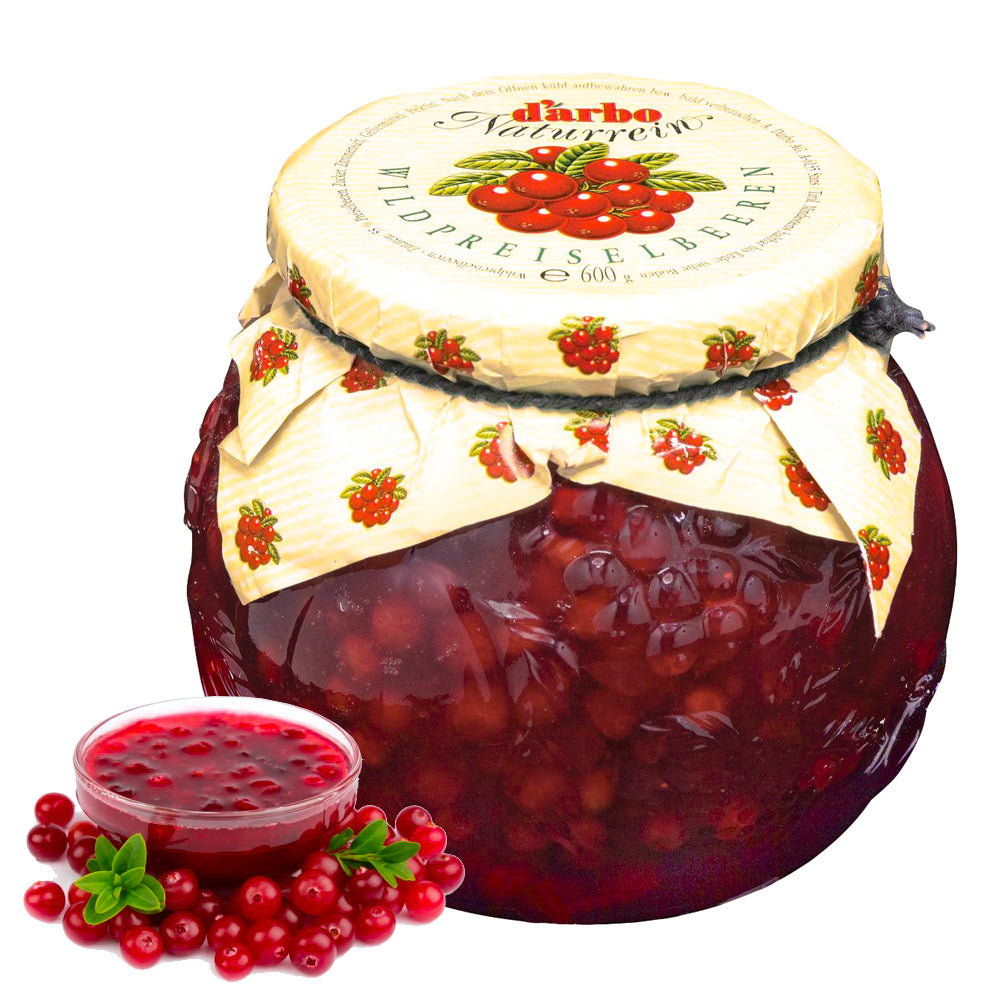 Homemade Wild Lingonberry Preserves, 21.1 oz / 625 g