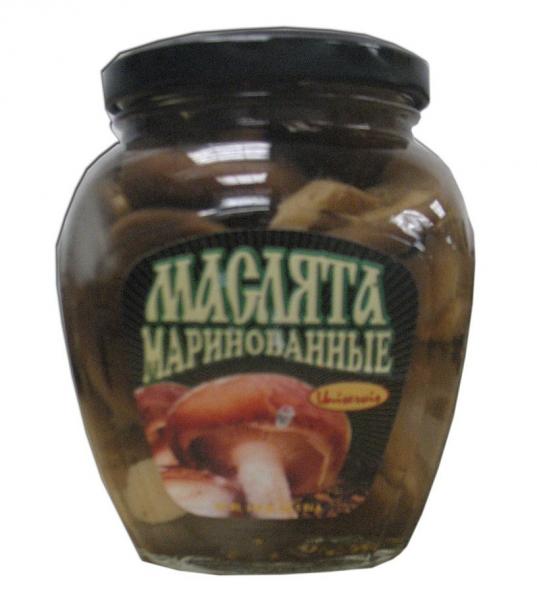 Marinated Boletus Maslyata Mushrooms (Uniservis), 15.52 oz/ 440 g