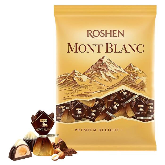 Chocolate Candy Mon Blanc w/ Whole Hazelnuts 1.1 Lb