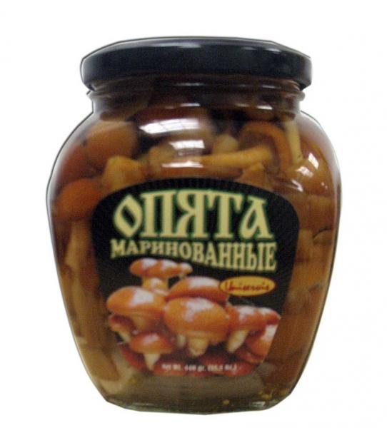 Marinated Nameko Opyata Mushrooms (Uniservis), 15.52 oz/ 440 g