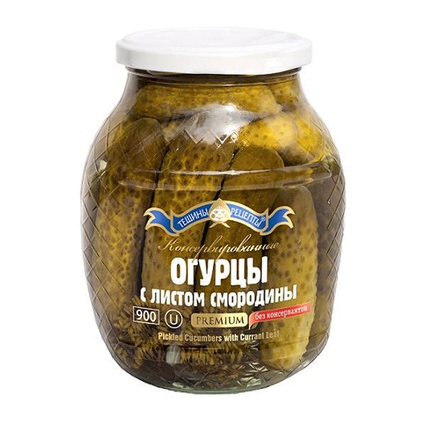 Pickled Cucumbers with Currant Leaf, 14.81 oz/420 g