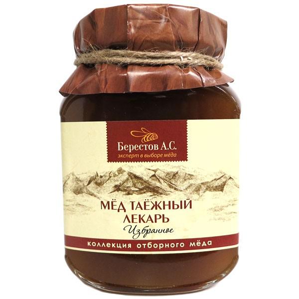 Natural Altai Honey "Taiga Healer", 1.1 lb / 500 g (Berestov)