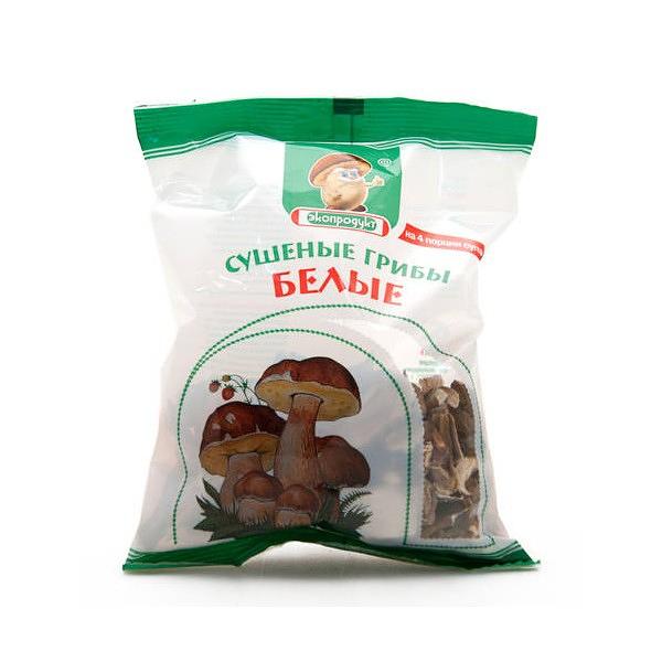 Dried White Mushrooms, 1.76 oz / 50 g (Ecoproducts)